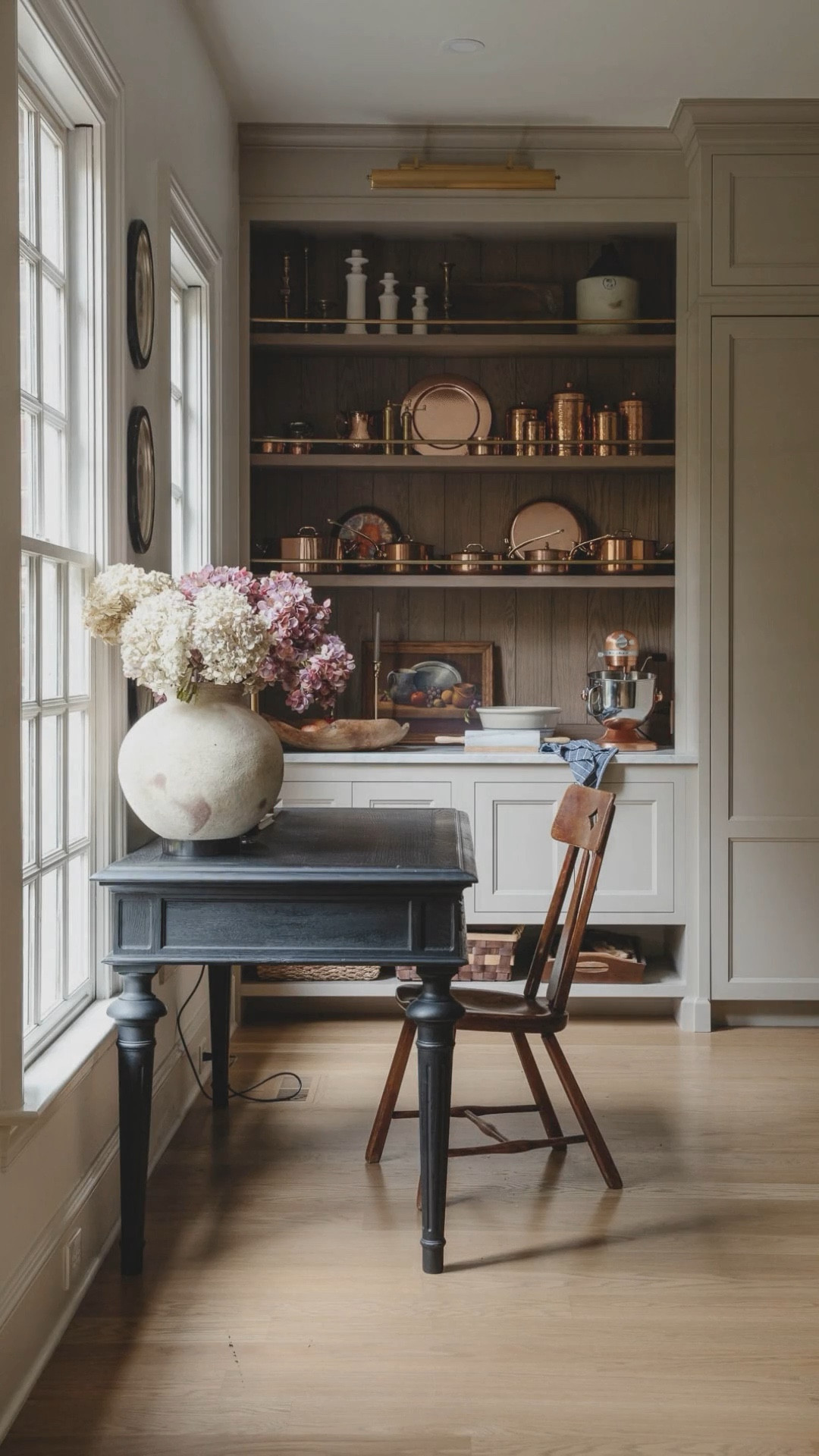 Kitchen tour - brass knobs & pulls, pendants, desk, copper pans, stovetop, ice maker

#LTKfamily #LTKhome #LTKstyletip