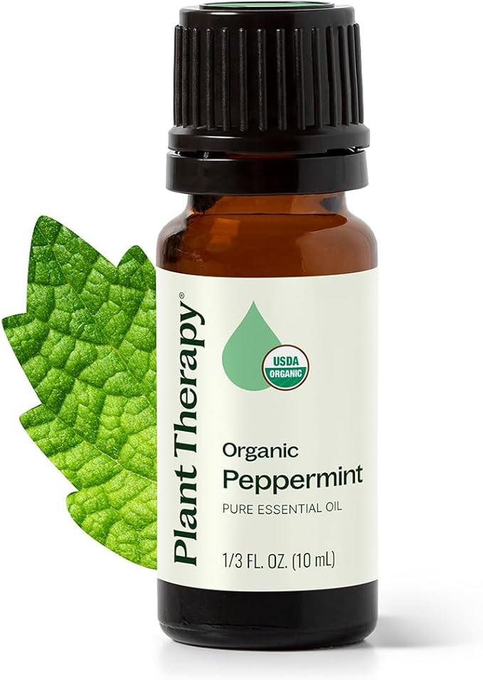 Plant Therapy Organic Peppermint Essential Oil 10 mL (1/3 oz), 100% Pure, Undiluted, USDA Certifi... | Amazon (US)