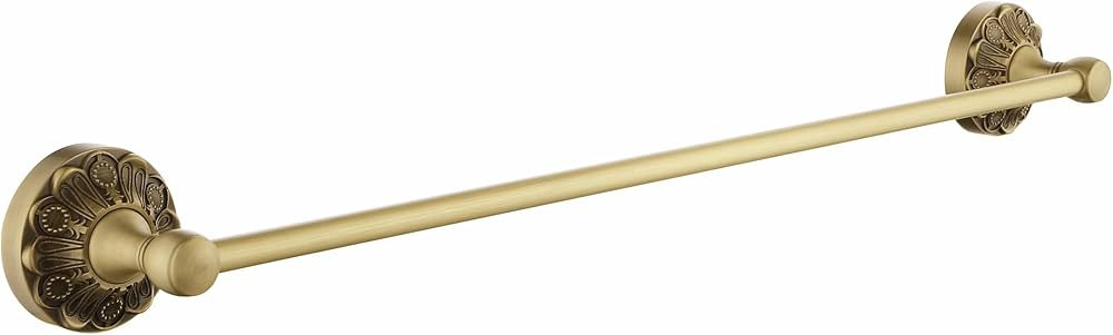 Antique Brass Towel Bar Wall Mount, 24 inch Bath Towel Rod Holder, Vintage Gold Decorative Bathro... | Amazon (US)