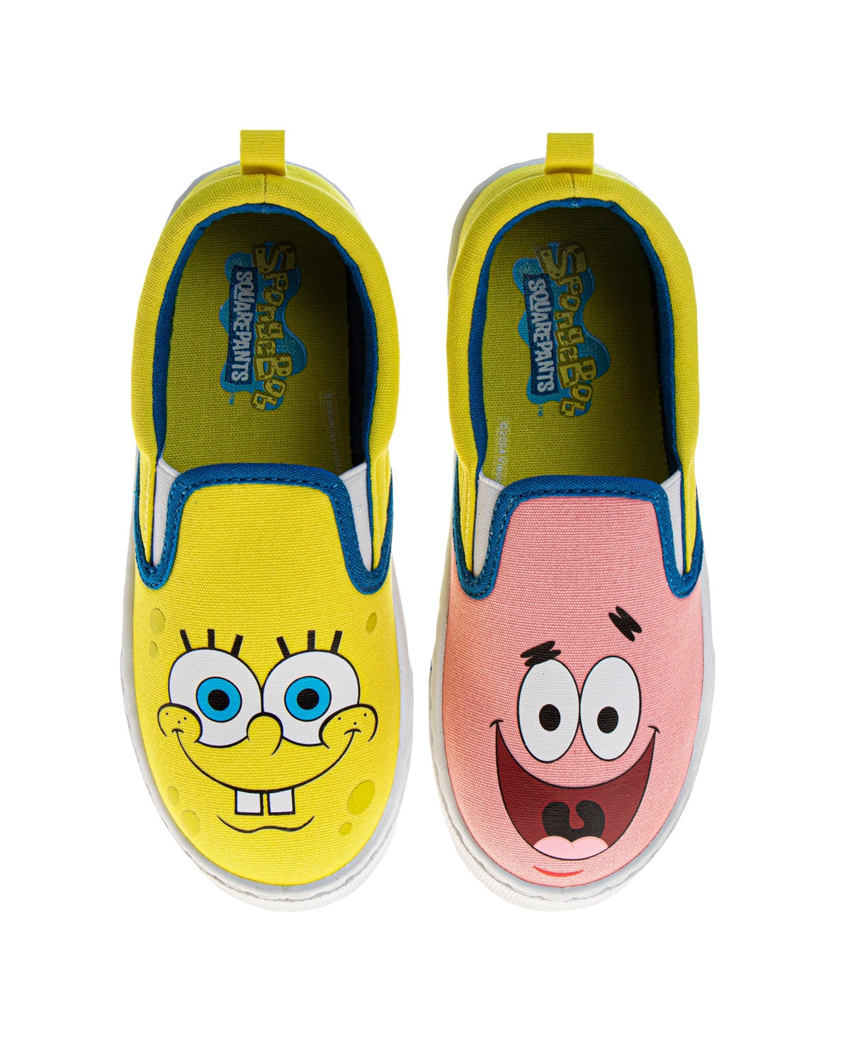 Nickelodeon Little and Big Kids Slip On Low Top Canvas Sneakers - Yellow | Macy's
