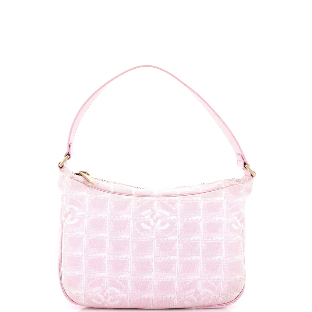 Chanel Travel Line Zip Hobo Nylon Small Pink 3663112 | Rebag