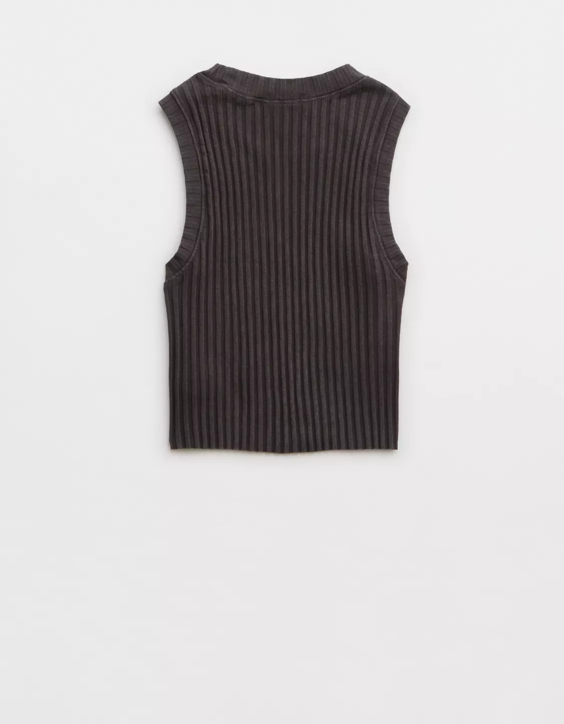 Aerie High Neck Ribbed Tank Top | Aerie