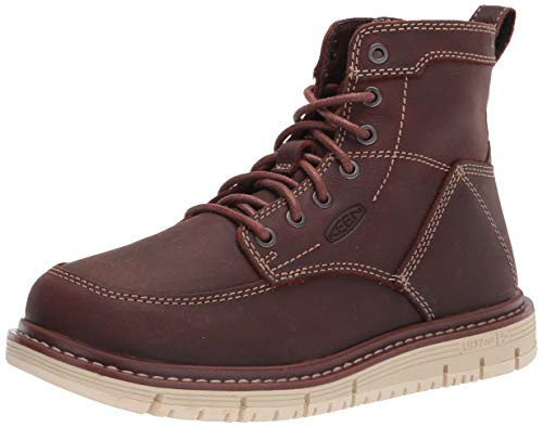 KEEN Utility Women's San Jose 6” Soft Toe Wedge Work Boots Construction, Gingerbread/Off White, 10 Wide | Amazon (US)