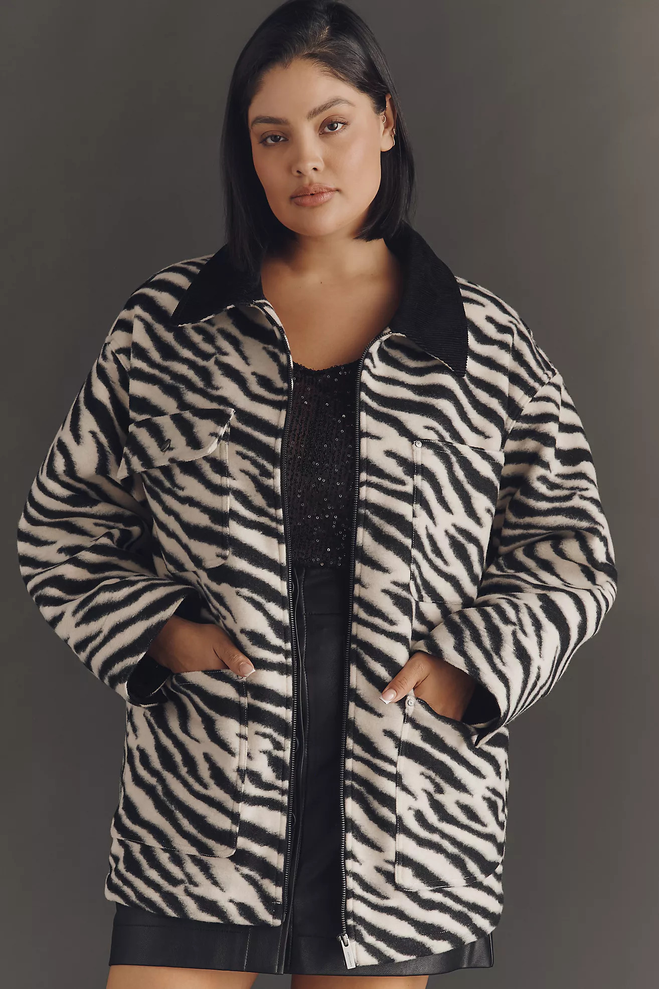 Sanctuary Soiree Plus Printed Barn Jacket | Anthropologie (US)