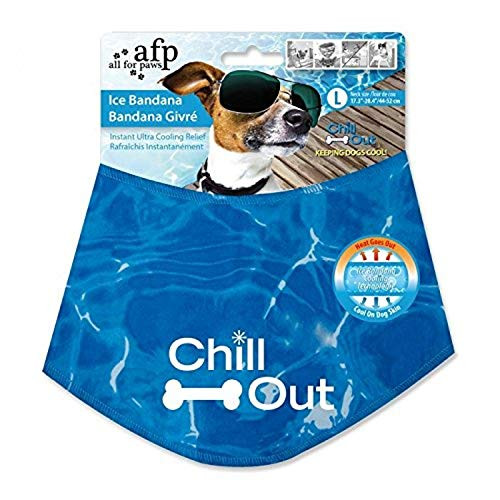 ALL FOR PAWS Chill Out Dog Ice Bandana, Instant Cooling Pet Bandana, Breathable Scarf Dog Cat Ice Co | Amazon (US)