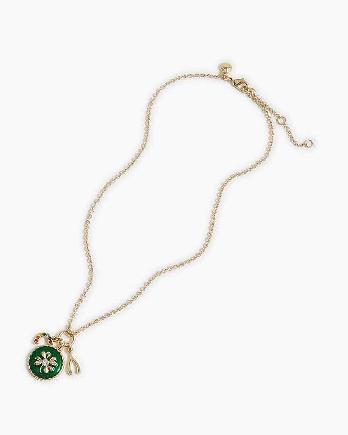 St. Patrick's Day pendant necklace | J.Crew Factory