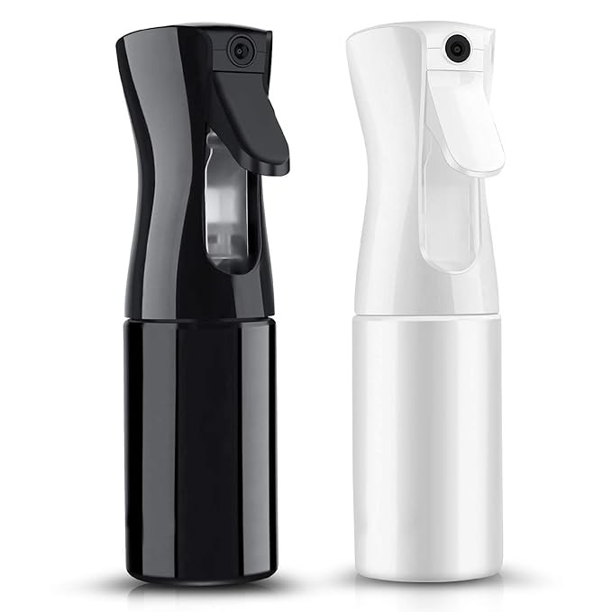 2 Packs Hair Spray Bottle 6.8 OZ Continuous Fine Mist Sprayer Refillable Empty Sprayer Water Squi... | Amazon (US)