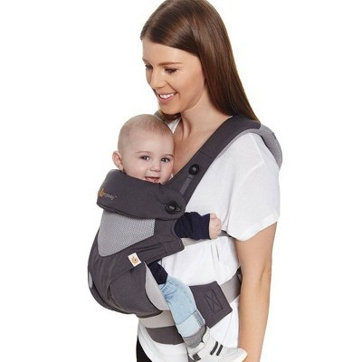 Ergobaby 360 Cool Air Breathable Mesh All Position Baby Carrier with Lumbar Support - Carbon Gray 12-45lb | Target