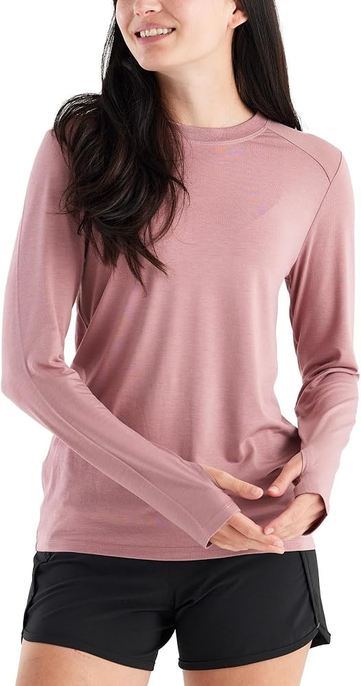 Free Fly Women’s Shade Long Sleeve II - UPF 50+ Sun Protection Clothing Women’s Sun Shirt, Ba... | Amazon (US)
