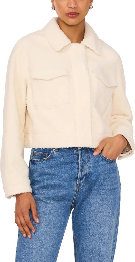 1.STATE Faux Shearling Crop Jacket | Nordstrom | Nordstrom