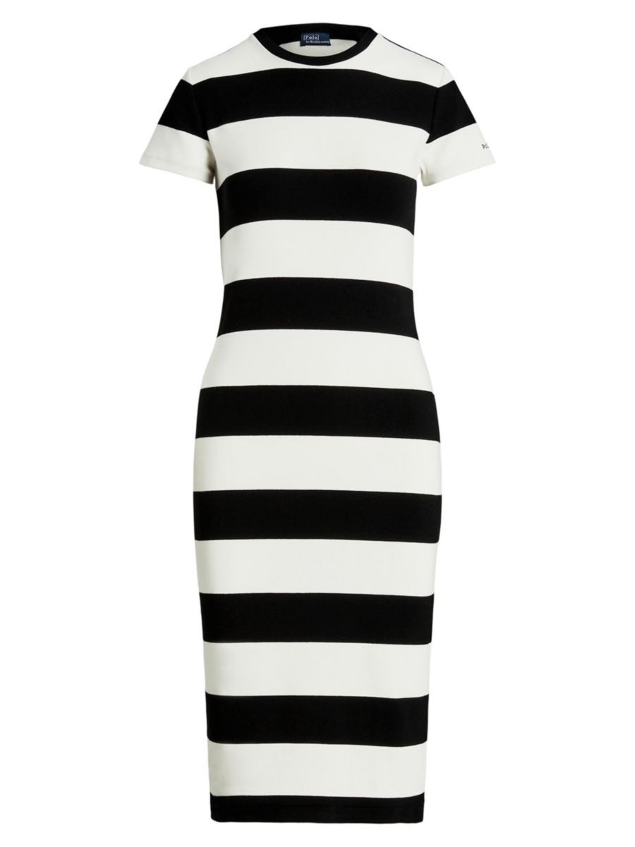 Stretch-Cotton Striped T-Shirt Dress | Saks Fifth Avenue