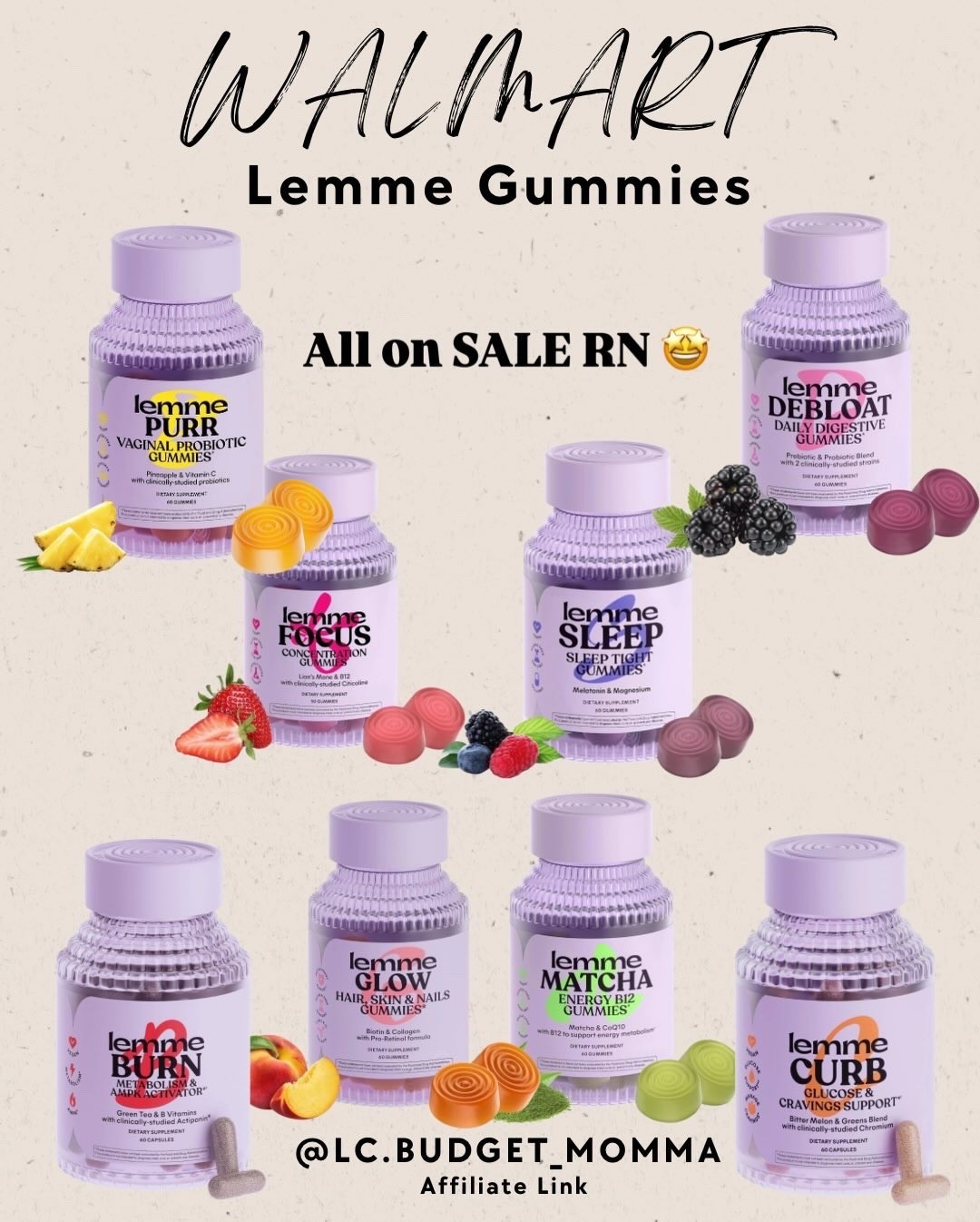 #sale #walmart #vitamins #gummies #deals #selfcare #lemme

#LTKSaleAlert #LTKGiftGuide #LTKSeasonal
