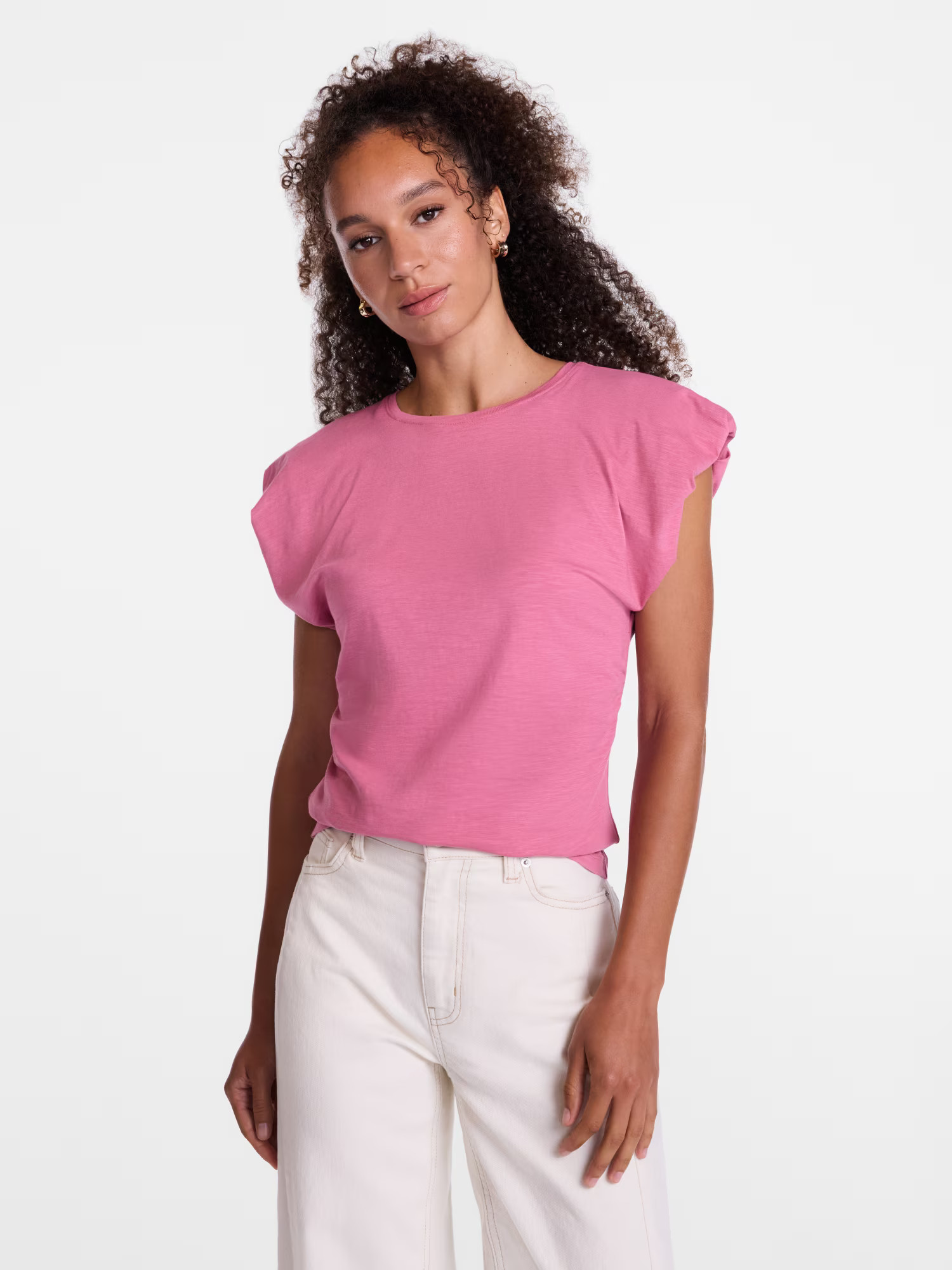 Scenario Women's and Women's Plus Tee with Short Bubble Cap Sleeves, Sizes XS-4X | Walmart (US)