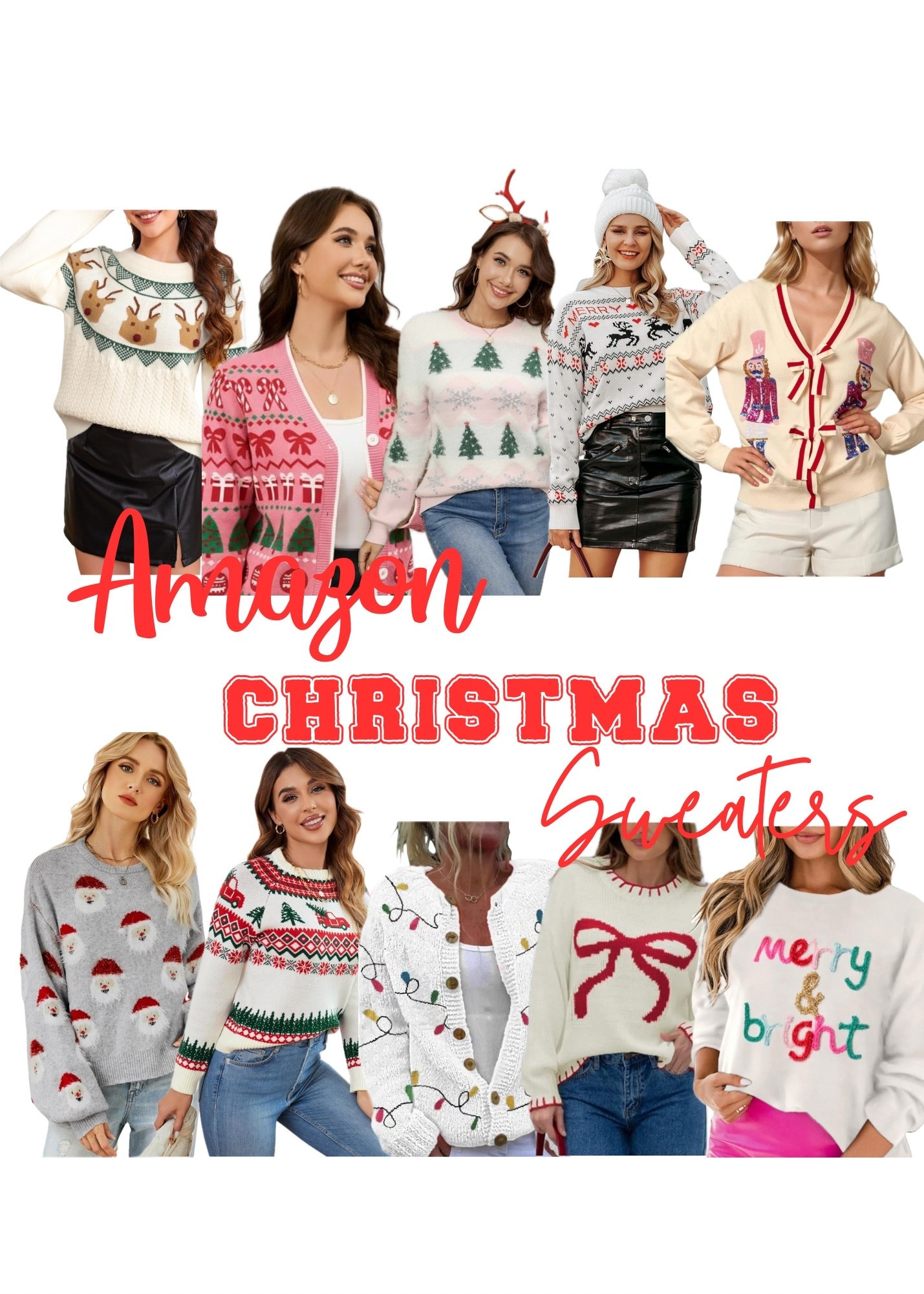 So many festive Christmas sweaters to choose from. Here are a few of my favorites from Amazon. 

Amazon fashion, Amazon finds, Christmas sweaters, Christmas vibes 

#LTKSeasonal #LTKHoliday #LTKStyleTip