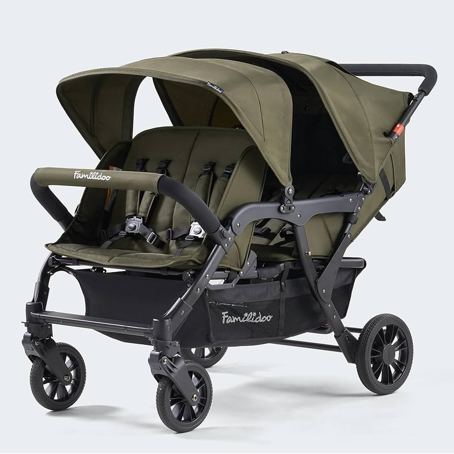 Familidoo H4E Quad Lidoo Lite 4-Seater Stroller Wagon for Kids, Lightweight & Foldable with Recli... | Amazon (US)
