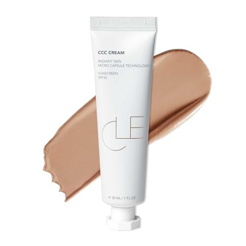 CLE Cosmetics CCC Cream (Golden Medium 301 / SPF 50) - Color Correcting CC Cream Hybrid with Sunscreen - Lightweight, Hydrating Light to Medium Coverage Foundation - 1 fl oz | Amazon (US)