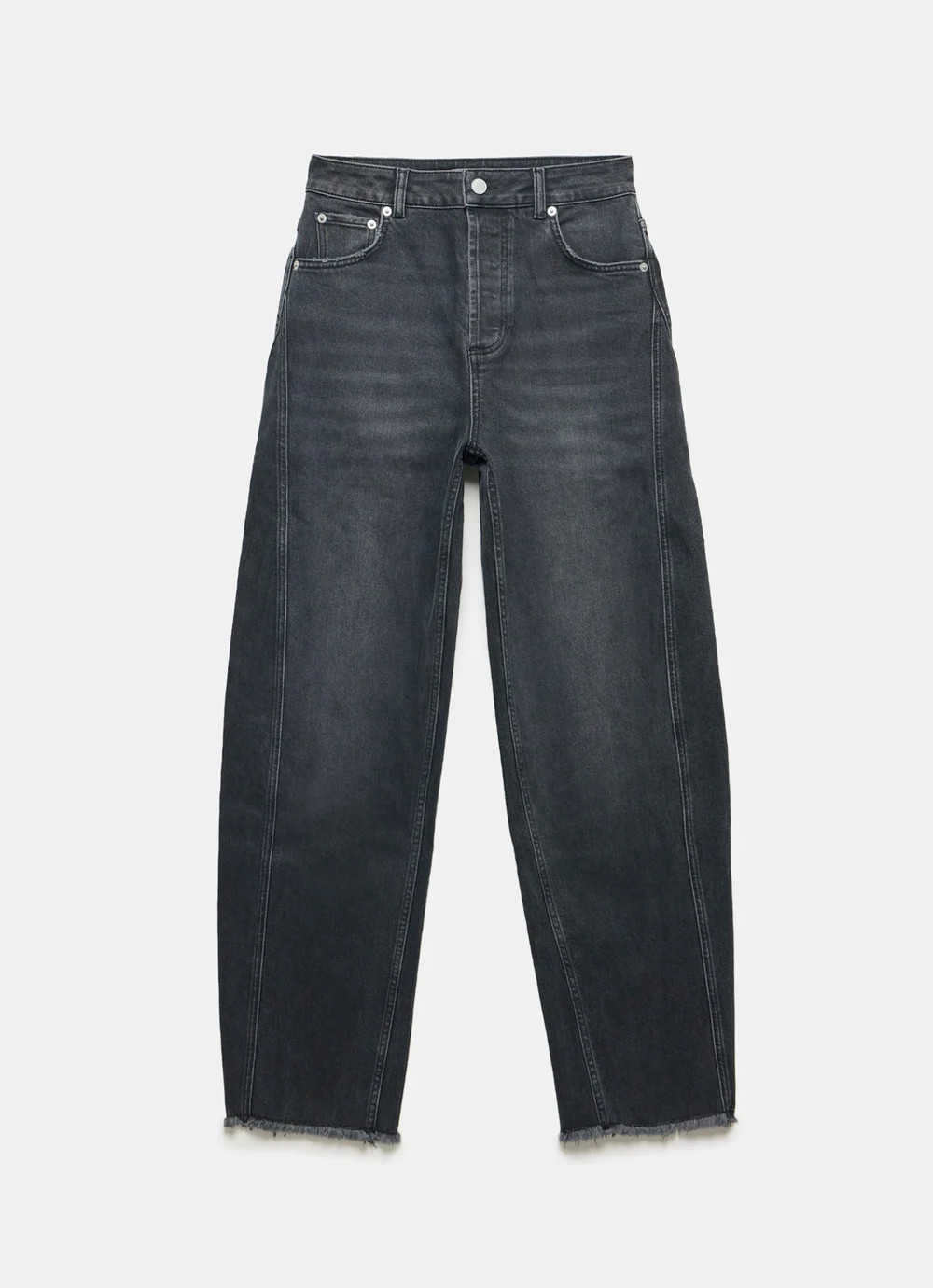 Washed Black Barrel Jeans | Mint Velvet (US)