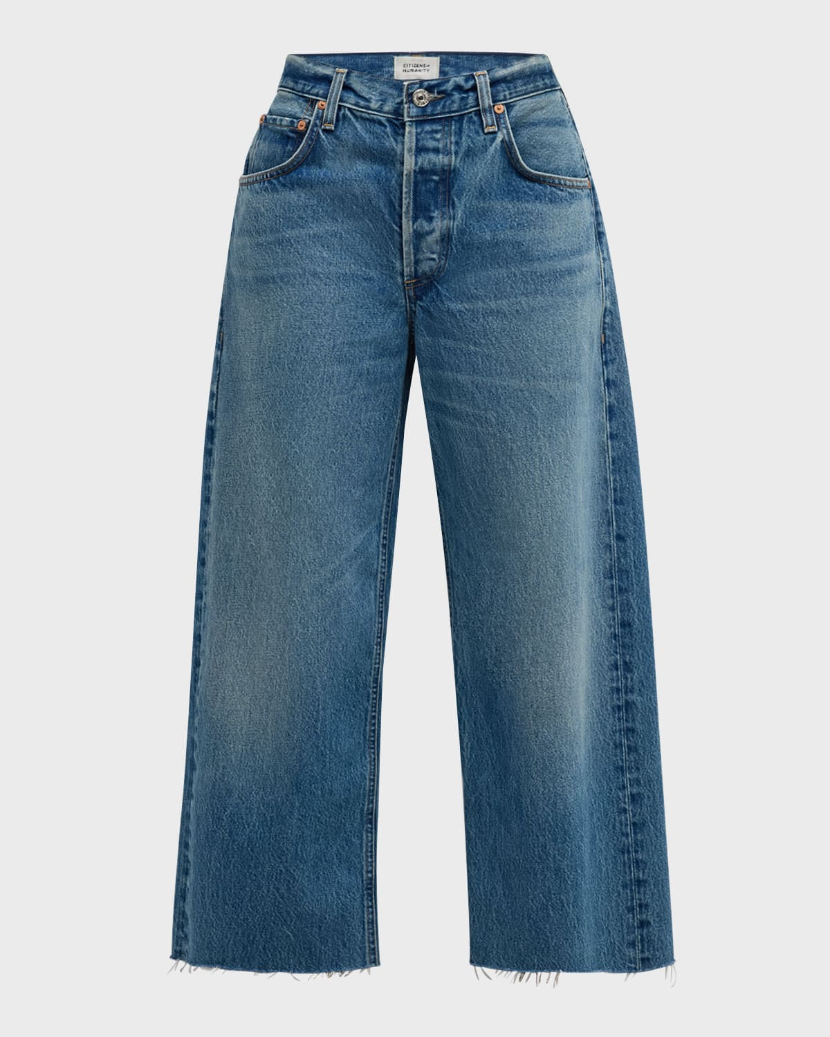 Ayla Raw Hem Cropped Jeans | Neiman Marcus