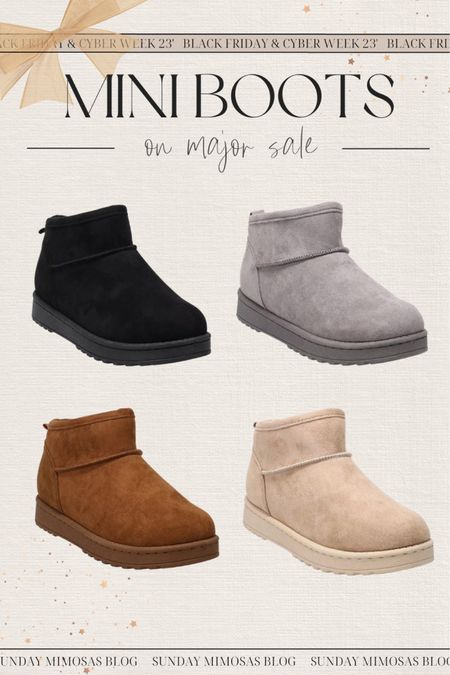 Cyber Week sale on my mini boots!! They’re $16.99!! ✨🎁

These are so cute and comfy and come in 5 different colors. I have the black, chestnut and taupe!

ugg minis, ugg lookalike, ugg lookalikes, black boots, black mini boots, ugg classic mini, ugg mini, Christmas gift for her, Christmas gifts for mom, Christmas gift ideas for mom, ugg mini booties, winter boots, winter shoes, black ankle boots, kohls boots, kohls shoes, kohls Black Friday sale, taupe boots, cream boots, chestnut mini boots, grey boots

#LTKCyberWeek #LTKHoliday #LTKGiftGuide