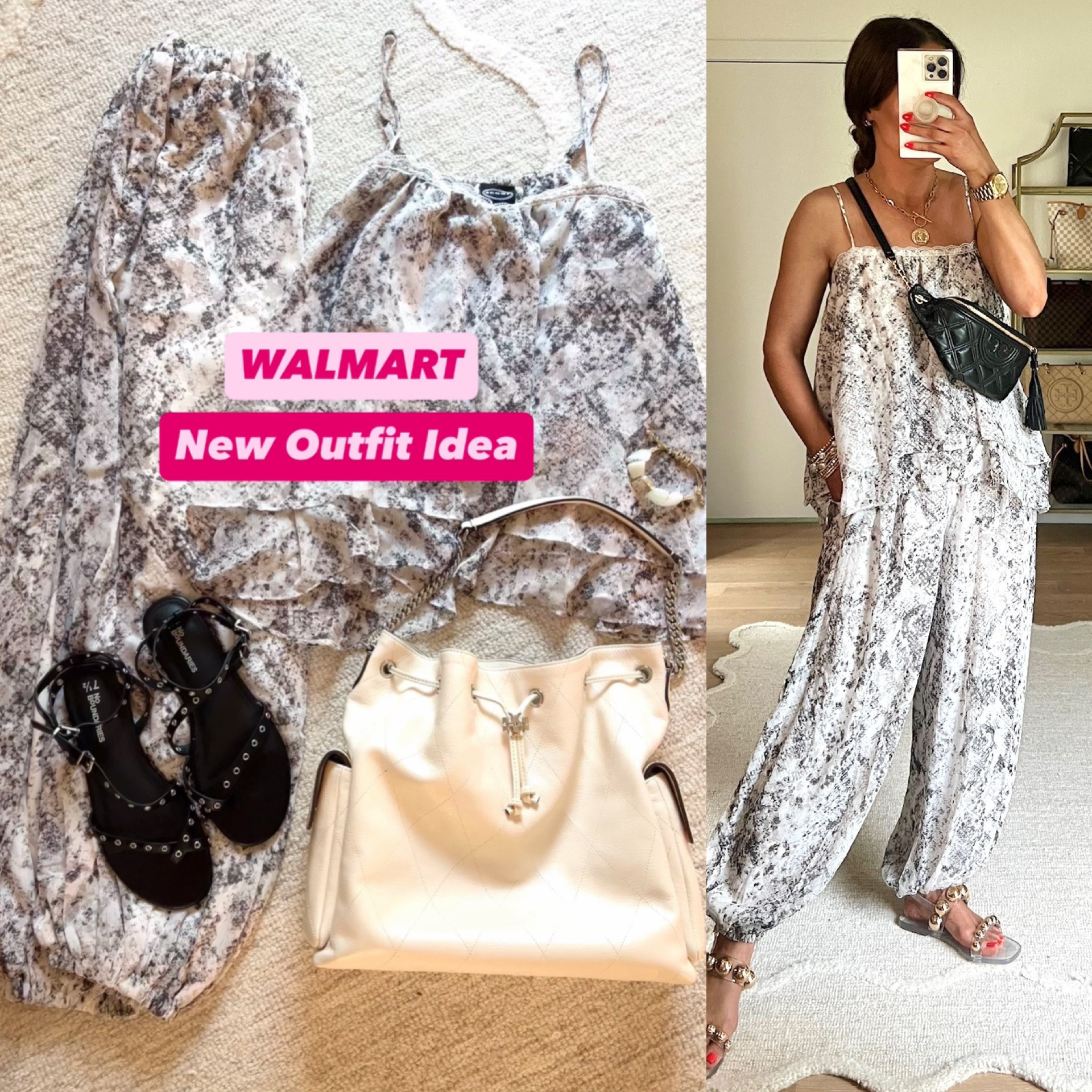 Scroll to shop! New Walmart outfit that also comes in black! Follow us for more! ❤️