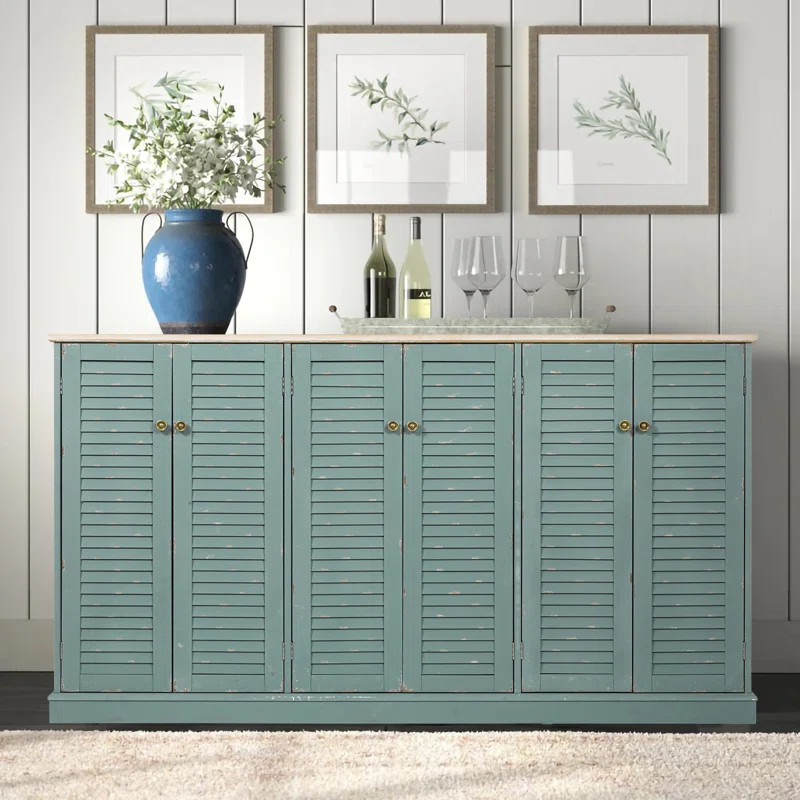 Red Barrel Studio Kenlei 6 Shutter Door Accent Cabinet & Reviews | Wayfair | Wayfair North America