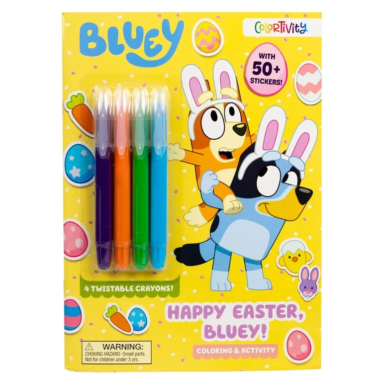 Bluey Colortivity: Happy Easter, Bluey!, 48 pages (Paperback) | Walmart (US)
