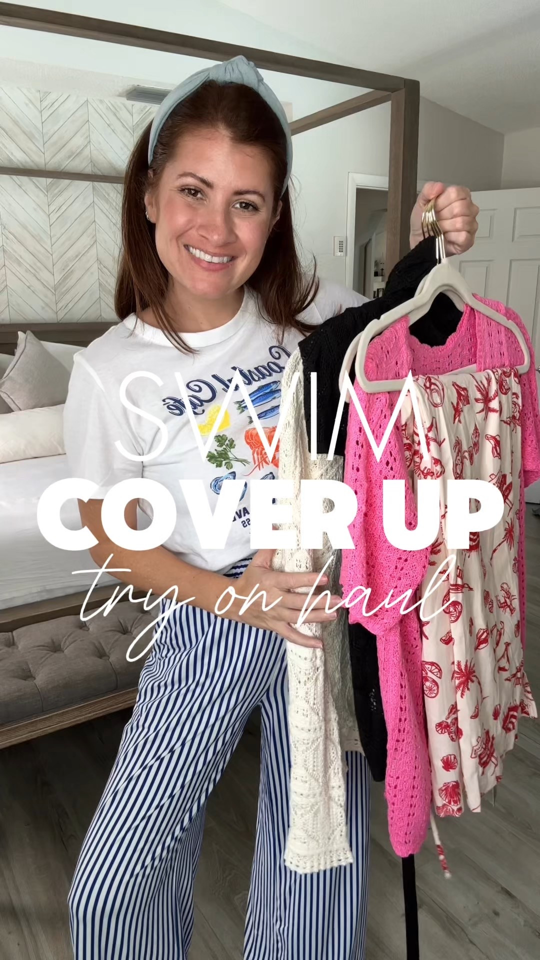 Swim cover up try on haul 👙☀️⛱️  Per your request, rounded up a handful of cute and affordable swim cover ups that will be perfect for any beach trip or poolside fun this spring and summer! 

Follow me for more affordfashion and casual outfit ideas as a WFH mom of 2! 

#LTKOver40 #LTKStyleTip #LTKSeasonal