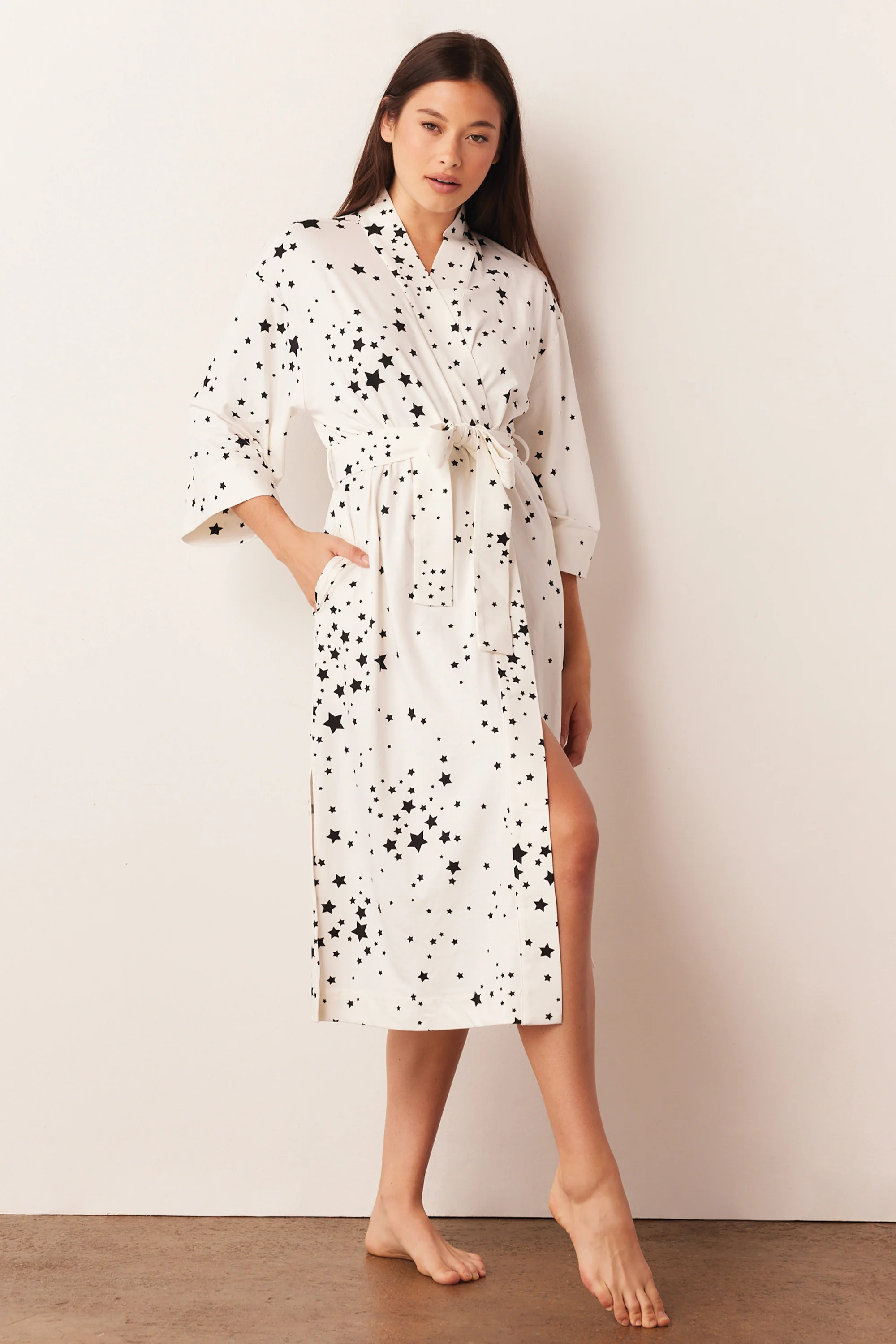 Vera Midi Robe | White Stars | MASONgrey