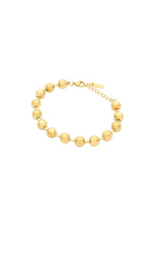Casa Clara Cherry Ball Bracelet in Metallic Gold. | Revolve Clothing (Global)