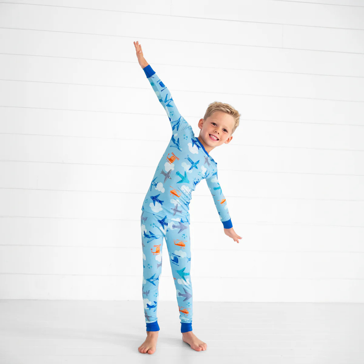 Let's Fly Two-Piece Pajama Set | Little Sleepies