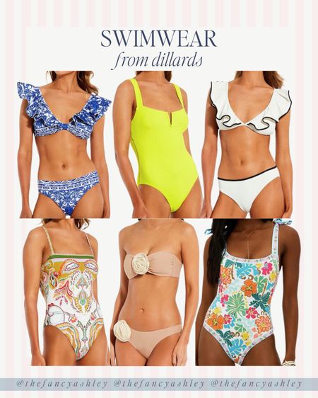 Swimsuits from dillards! Such cute options 

#LTKSwim #LTKSeasonal #LTKFindsUnder100