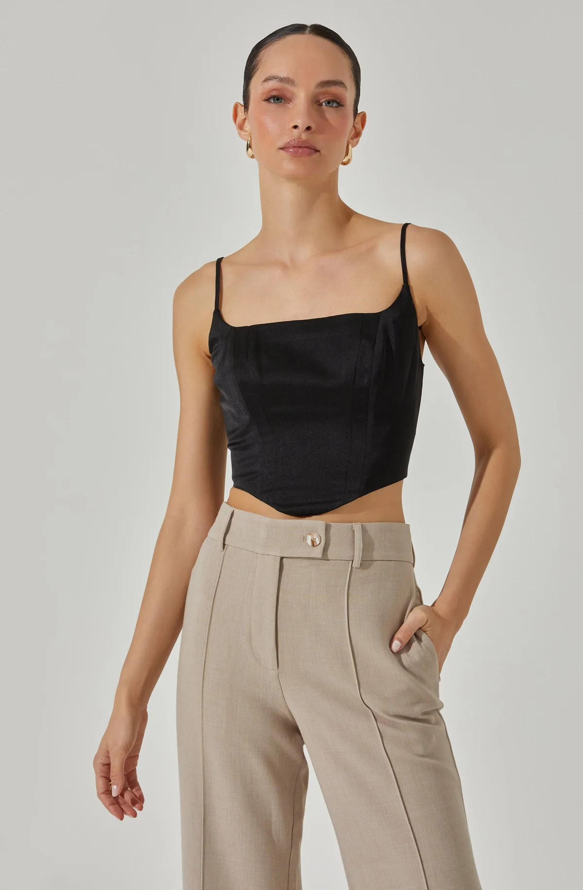 Satin Corset Tank Top | ASTR The Label (US)