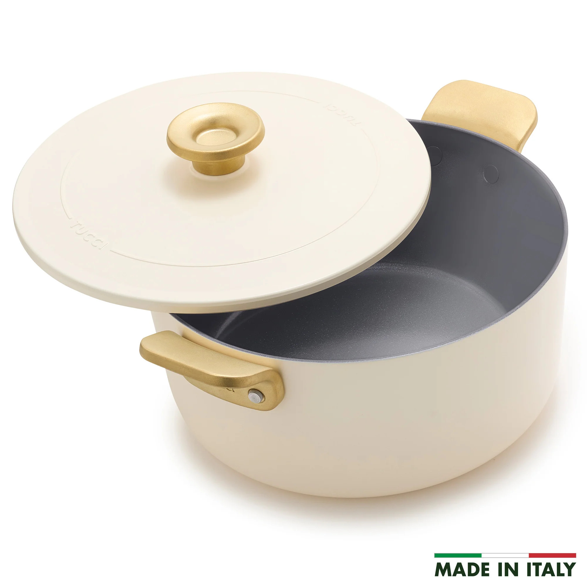 Stanley Tucci™ Ceramic Nonstick 6.5-Quart Dutch Oven | Carrara White | GreenPan