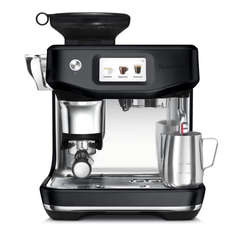 Breville Barista Touch Impress Black Truffle Espresso Machine + Reviews | Crate & Barrel | Crate & Barrel