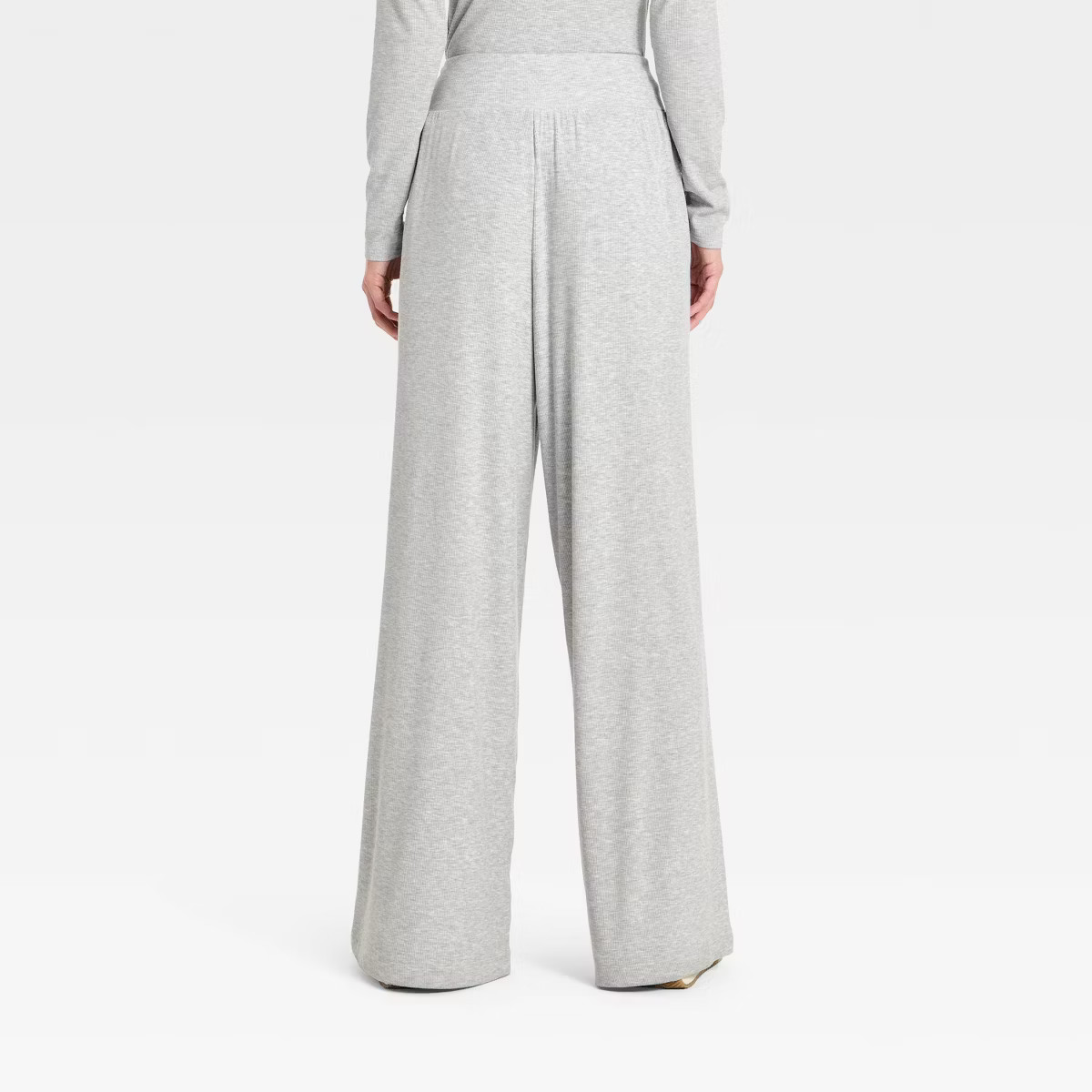 Women's Ribbed Knit High-Rise Wide Leg Pants - All In Motion™ | Target