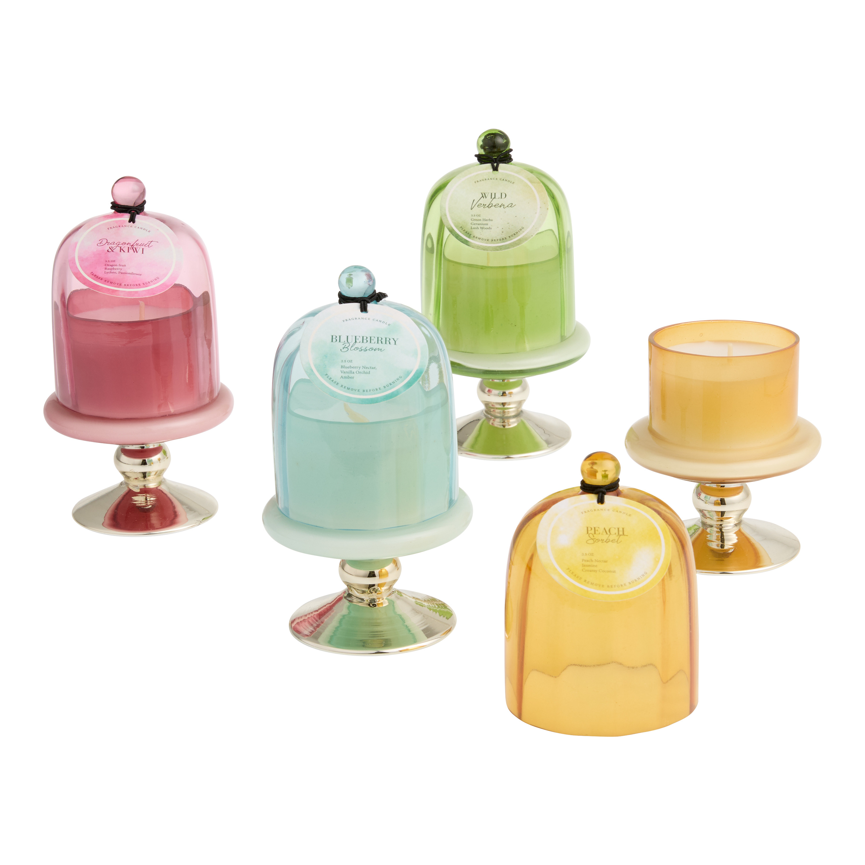 Fluted Glass Cloche Scented Candle | World Market