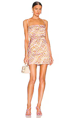 AFRM Doss Dress in Blush Checkerboard from Revolve.com | Revolve Clothing (Global)