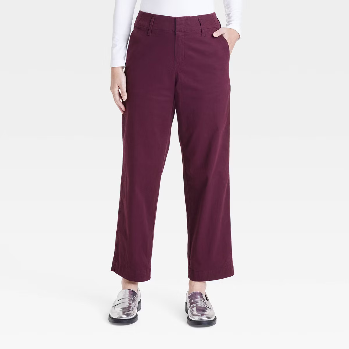Women's High-Rise Straight Ankle Chino Pants - A New Day™ | Target