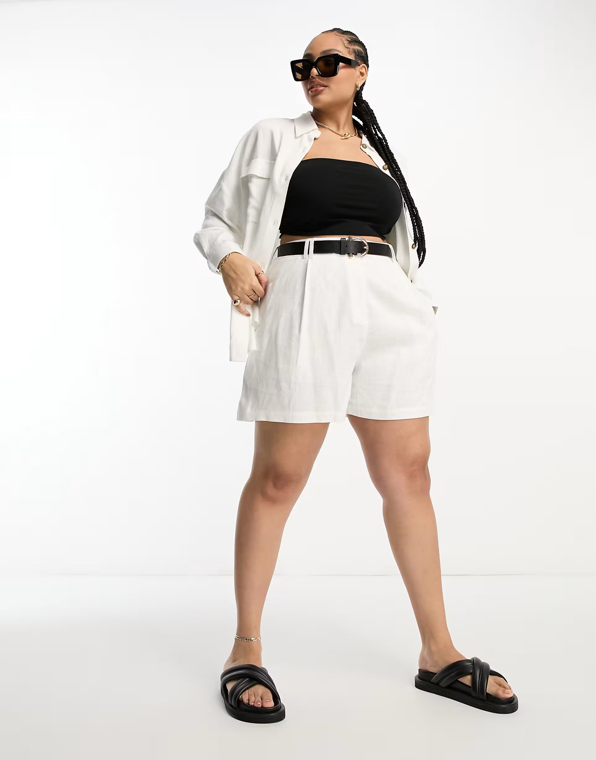 ASOS DESIGN Mix & Match linen in white - part of a set | ASOS (Global)