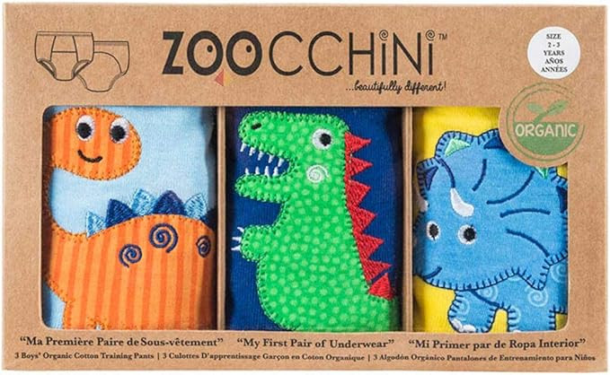 Zoocchini Boys 3 Piece Organic Training Pant Set-Jurassic (3T-4T), Multi | Amazon (CA)