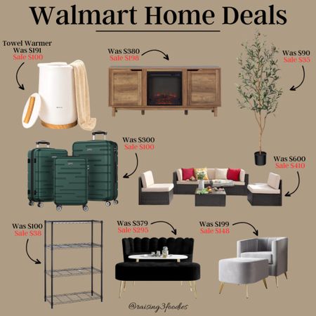 Walmart Home Deals!  Save big on these amazing finds! 


@walmart #walmartpartner finds Home decor, outdoor patio  furniture, living room office, travel, 

#LTKsalealert #LTKhome #LTKHolidaySale