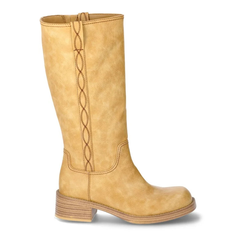 No Boundaries Tall Riding Boots, Wide Width Available, Women's | Walmart (US)
