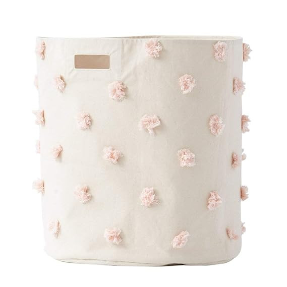PEHR Pom Pom Hamper, Blush | Amazon (US)