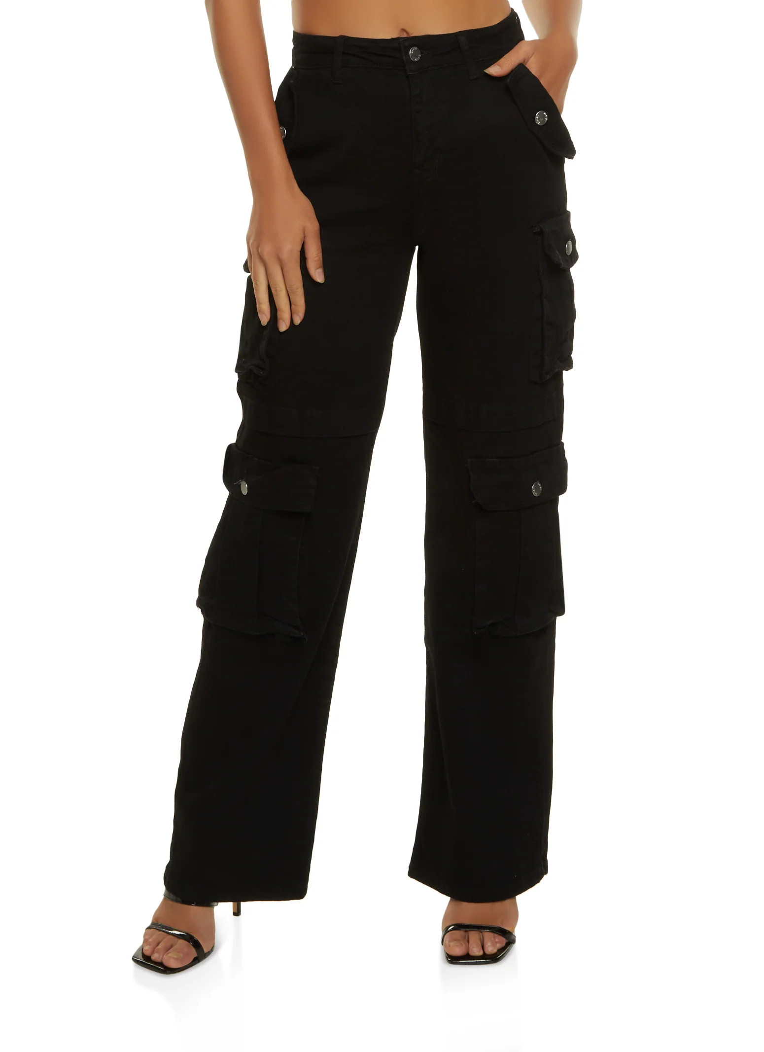 Wide Leg Cargo Jeans | Rainbow Shops