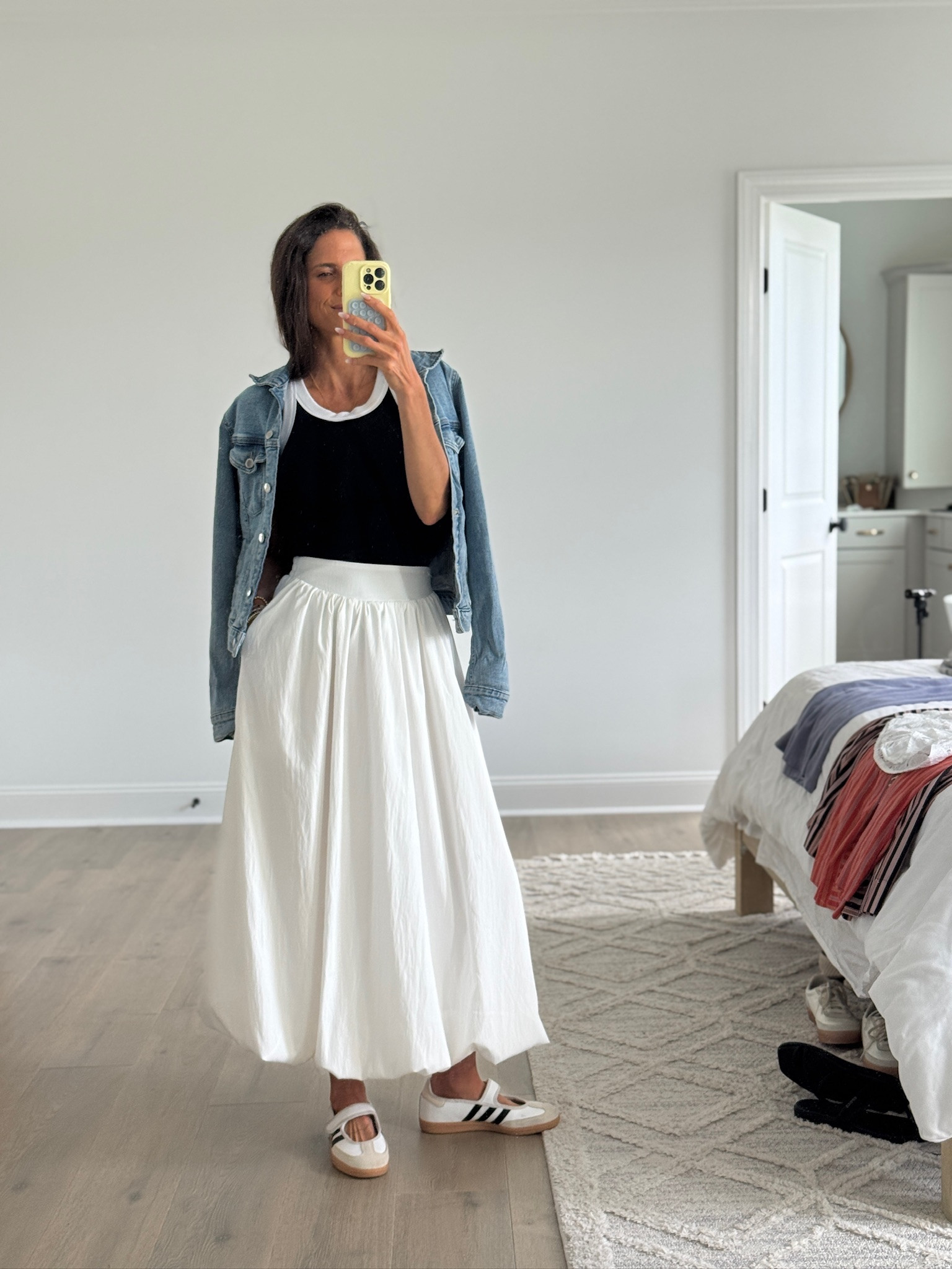 One skirt, endless outfit ideas. Wear it with neutrals for a classic look, add a pop of color for summer, or layer it with a sweater when temperatures cool down. So many ways to wear this wardrobe staple.

#LTKSeasonal #LTKmomlife #LTKgrwm