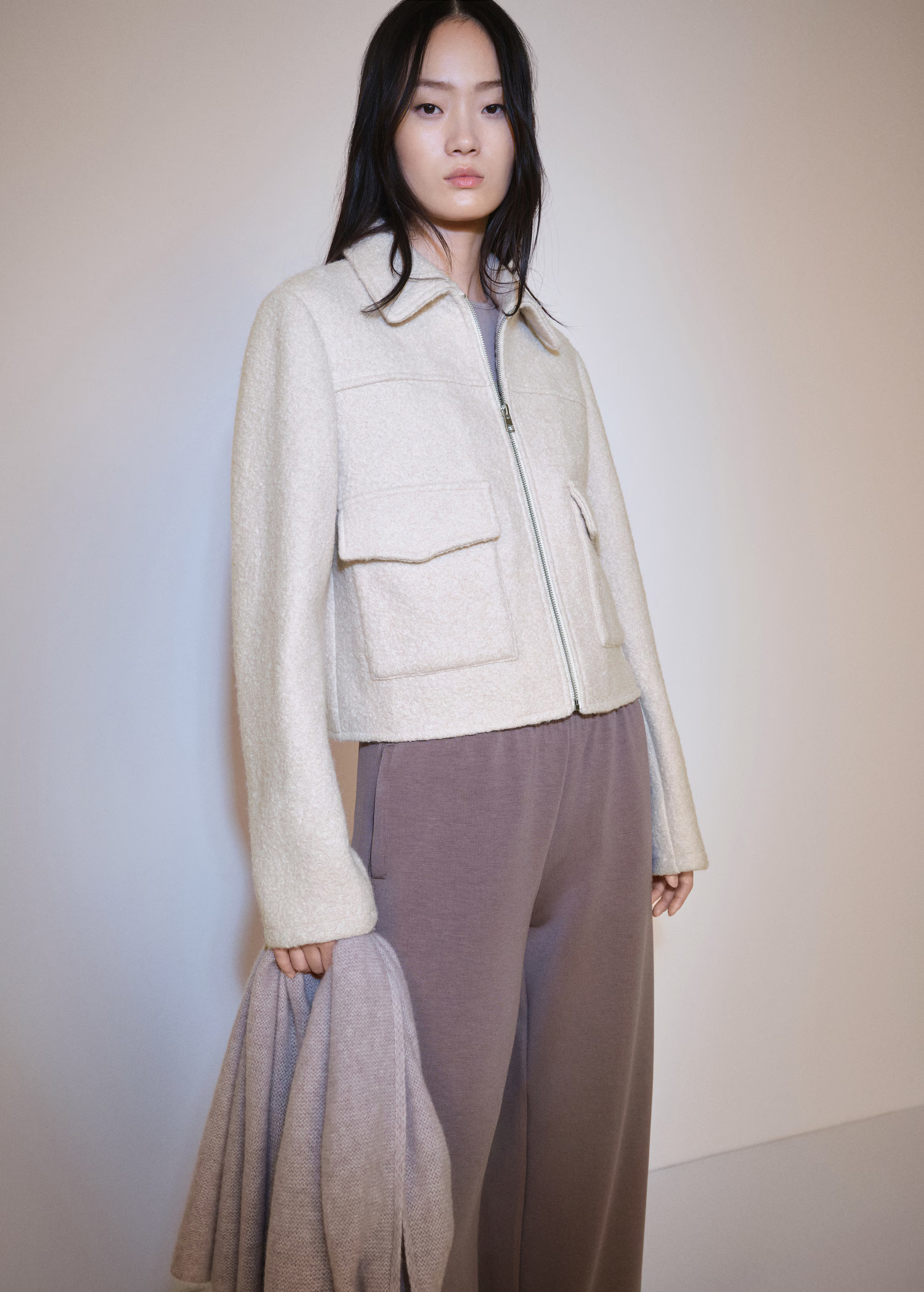 Wool-blend jacket with pockets | MANGO (UK)