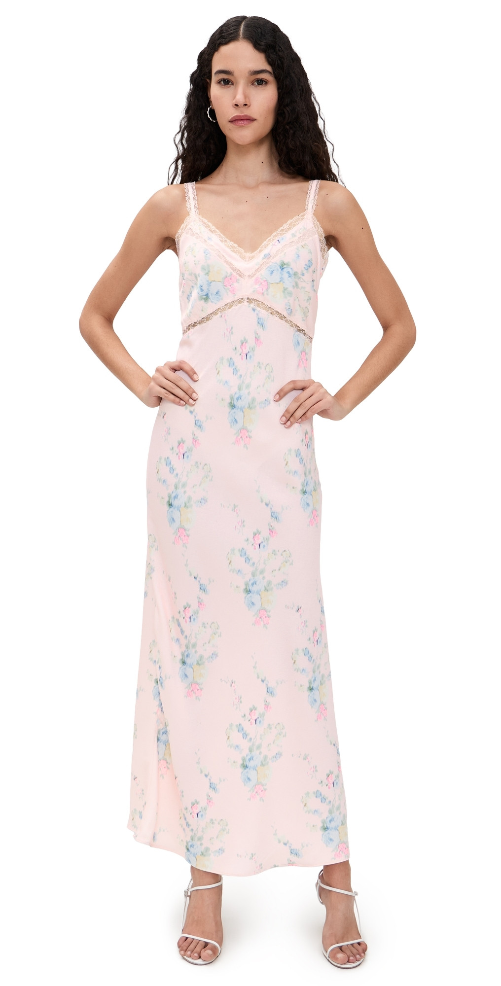 LoveShackFancy Annabeth Maxi Dress Rosy Trellis XS | Shopbop