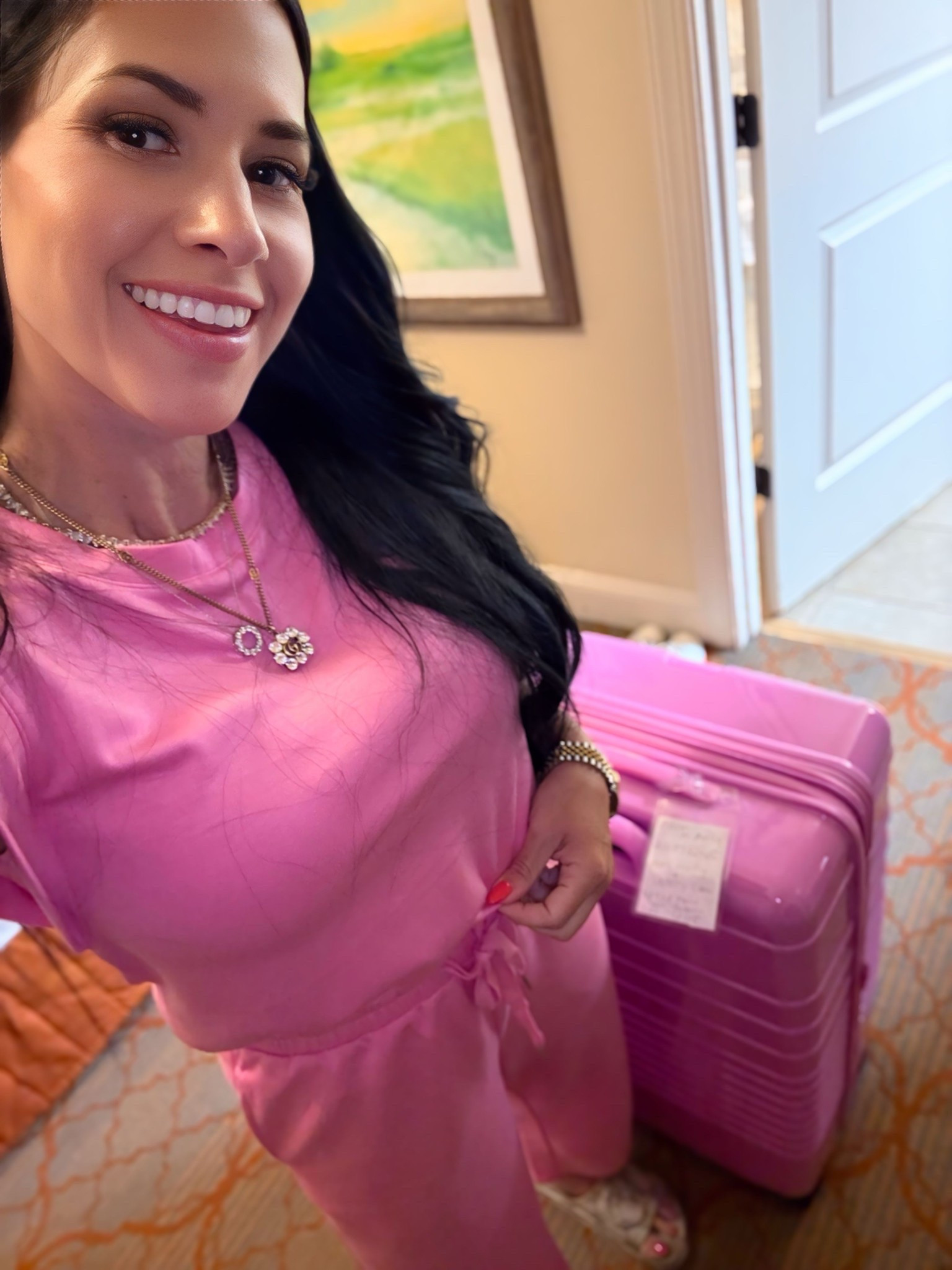 Travel look, travel outfit, Amazon travel, Amazon set, pink set, Beis luggage, pink luggage, revolve find 

#LTKSummerEdit #LTKTravel #LTKFindsUnder50