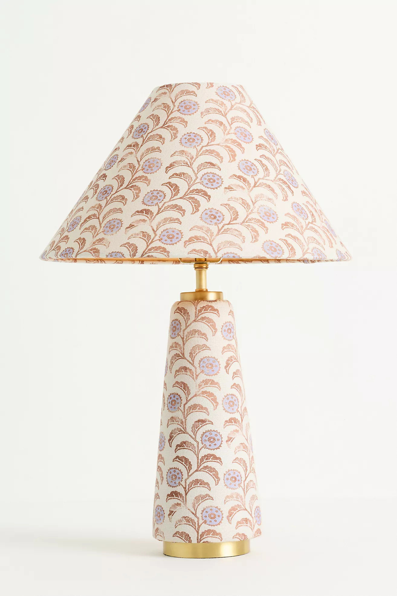 Lulu Printed Fabric Upholstered Empire Table Lamp | Anthropologie (US)