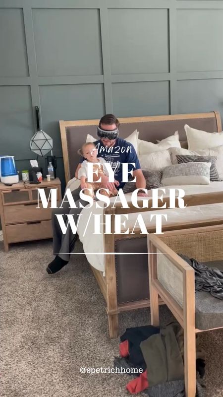 Hans finally testing out the eye massager I got him for Christmas! It heats up, allows you to play music through Bluetooth, and is supposed to help with eye fatigue! On sale now 👏🏼

#spa #selfcare #relax #gift #wellness 

#LTKbeauty #LTKfamily #LTKfindsunder100
